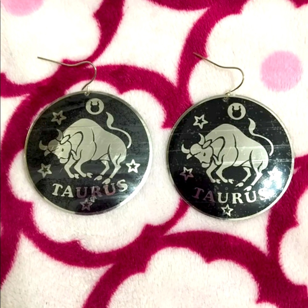 Taurus zodiac earrings